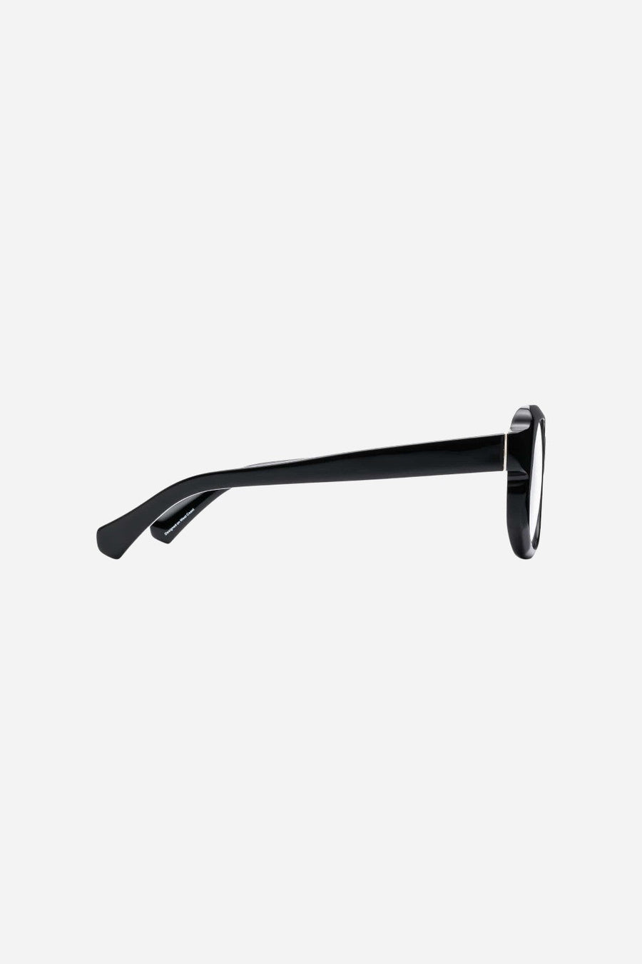 Caddis Velma Readers in Gloss Black 2.50 – side view