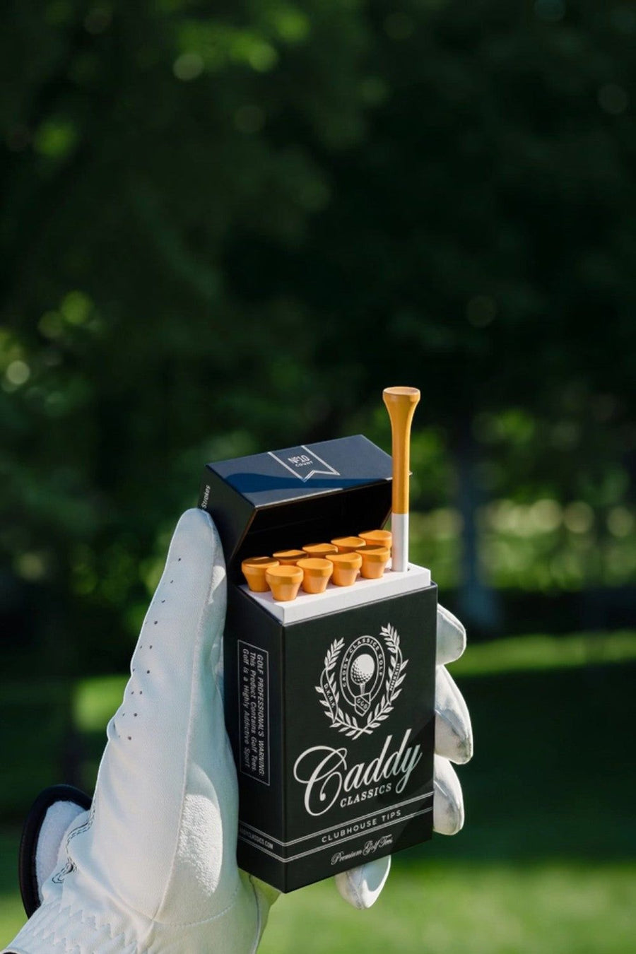 Caddy Classics Clubhouse Tips Tee Holder 10 Plastic 3¼ Inch Tees – back view