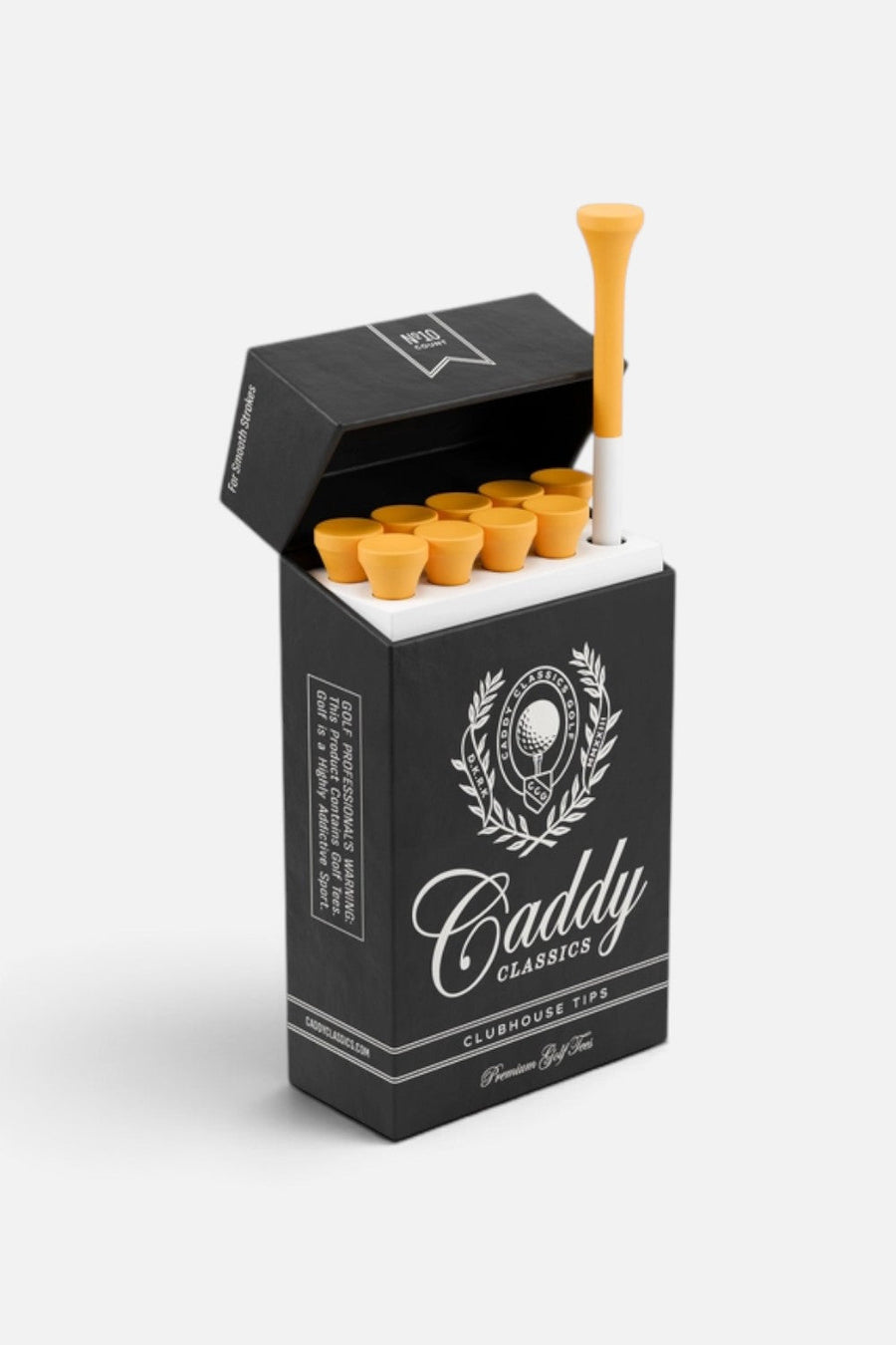Caddy Classics Clubhouse Tips Tee Holder 10 Plastic 3¼ Inch Tees – front view