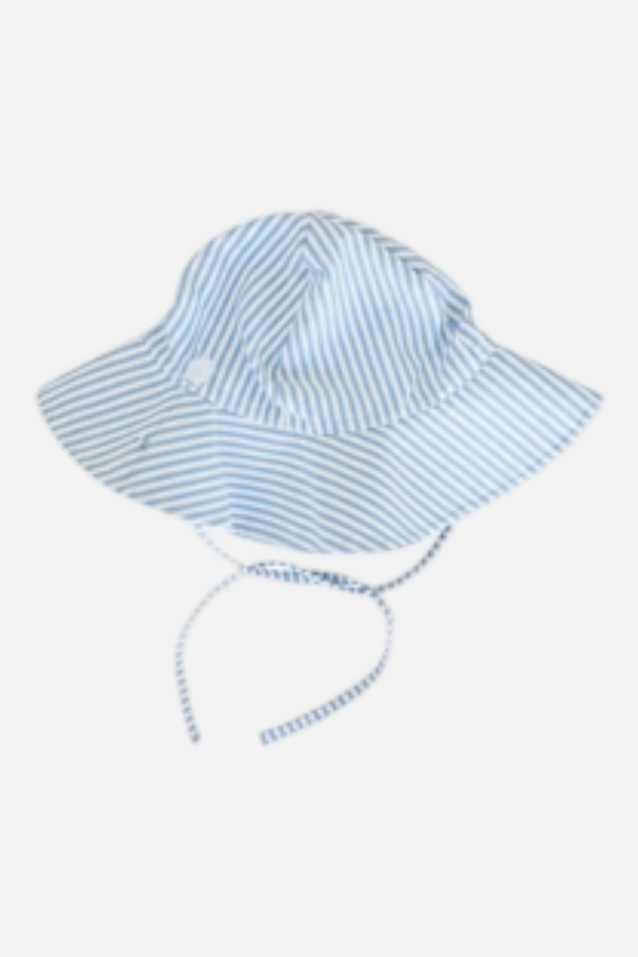 Caden Lane Blue Seersucker Sun Hat – front view