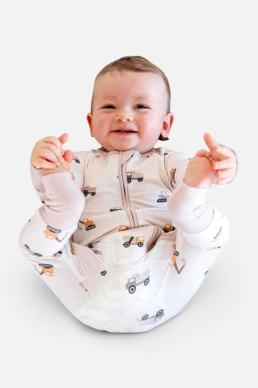 Caden Lane Little Builder Convertible Zip Romper – alternate