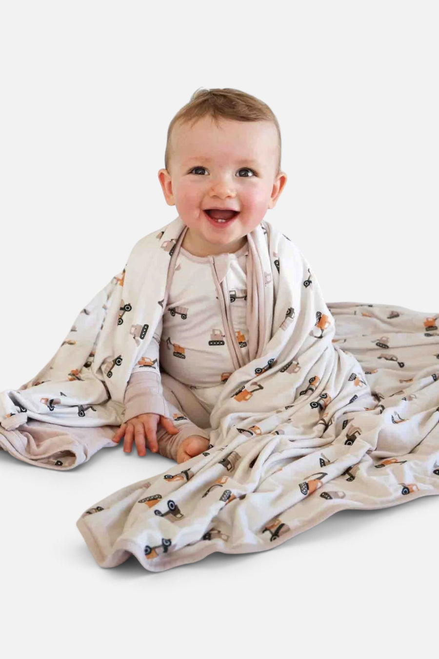 Caden Lane Little Builder Convertible Zip Romper – alternate