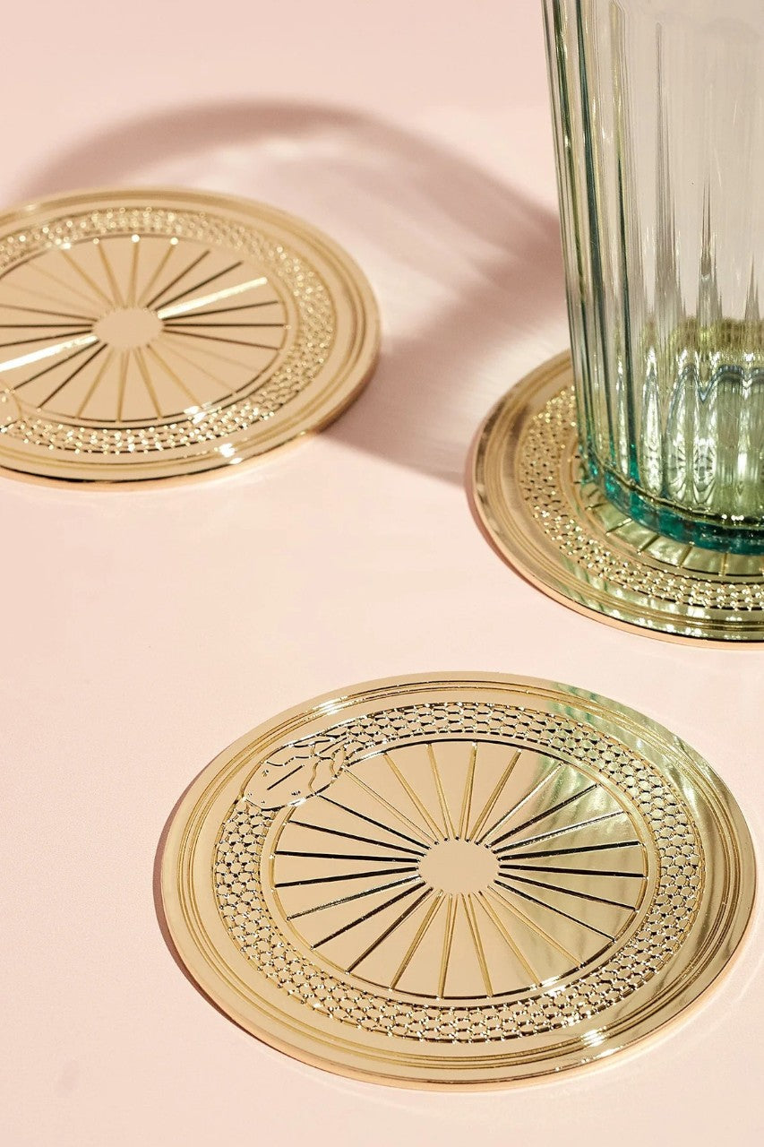 CAI & JO The Ouroboros Coaster Gold – back view