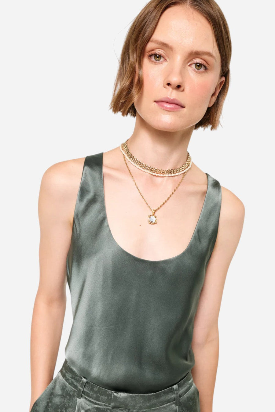 Cami NYC Andressa Camisole Bayou – back view