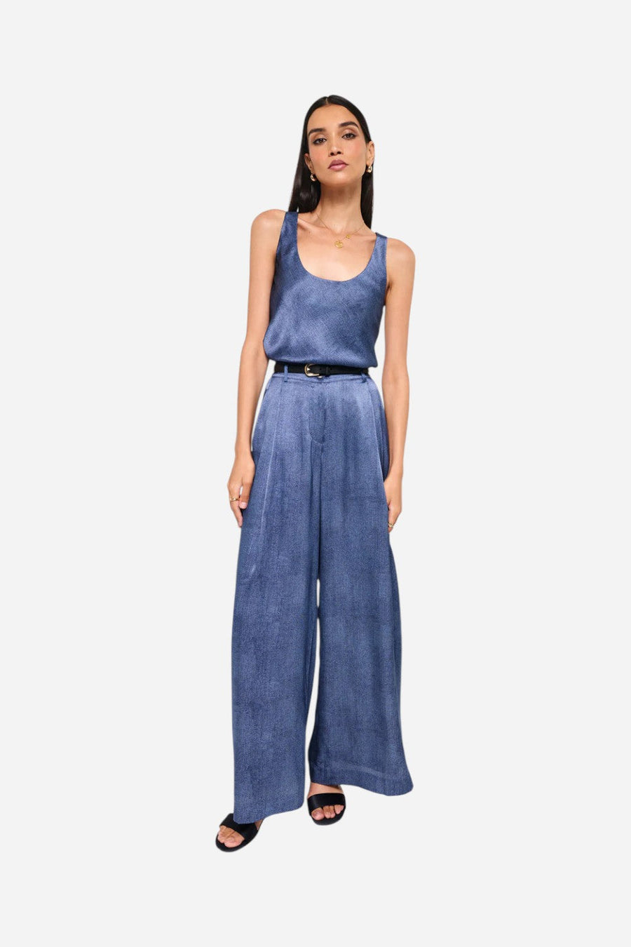 Cami NYC Andressa Camisole Raw Denim – side view