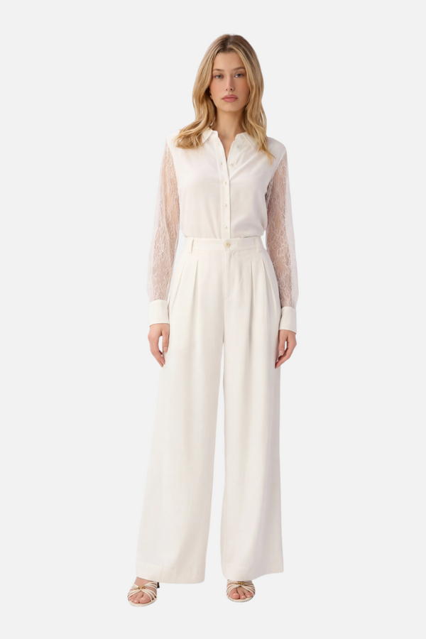 Cami NYC Chelsey Chiffon Blouse in White