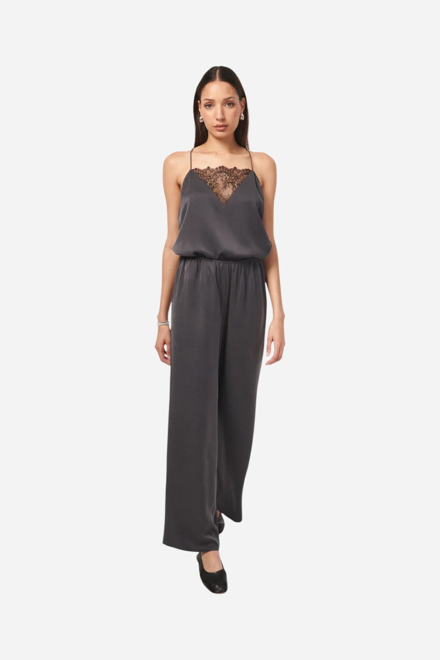 Cami NYC Doreen Pant in Graphite – back view