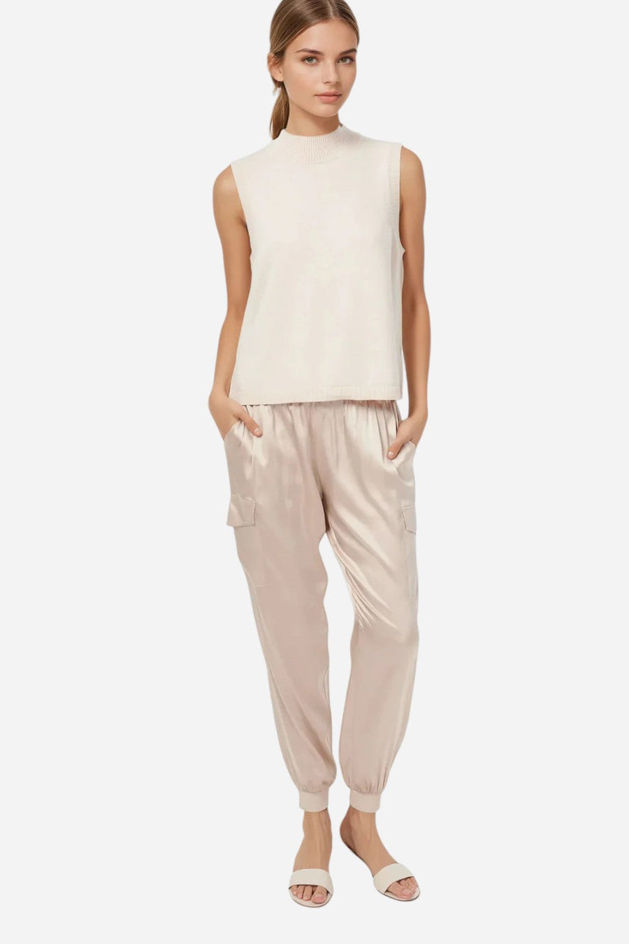 Cami NYC Elsie Pant in Cannoli – back view