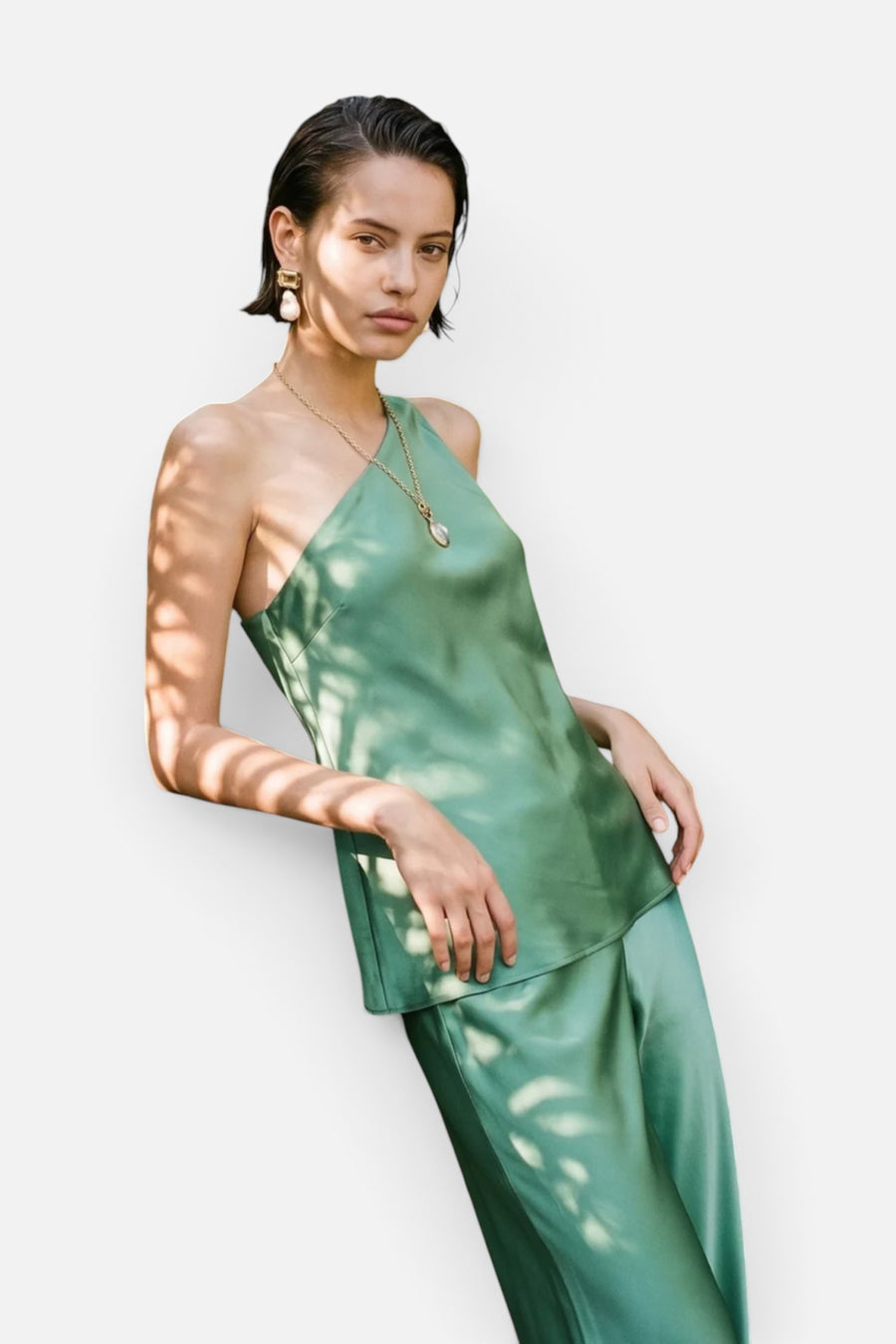 Cami NYC Lumi Camisole in Meadow – back view