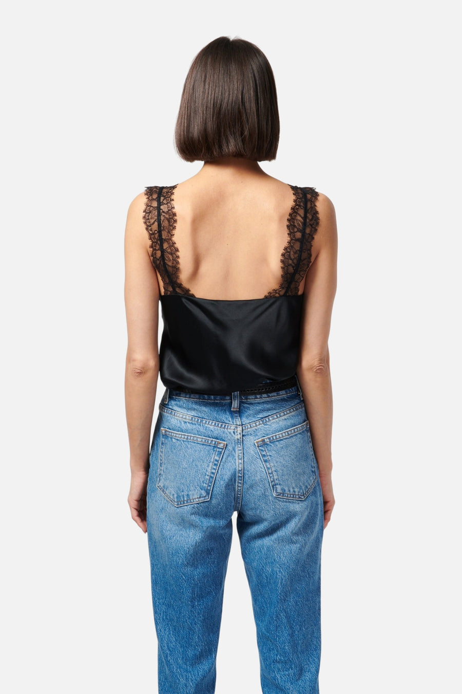Cami NYC Marlo Cami in Black – on model