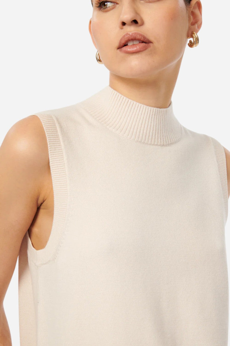 Cami NYC Naftali Sweater Vest in Cannoli – back view