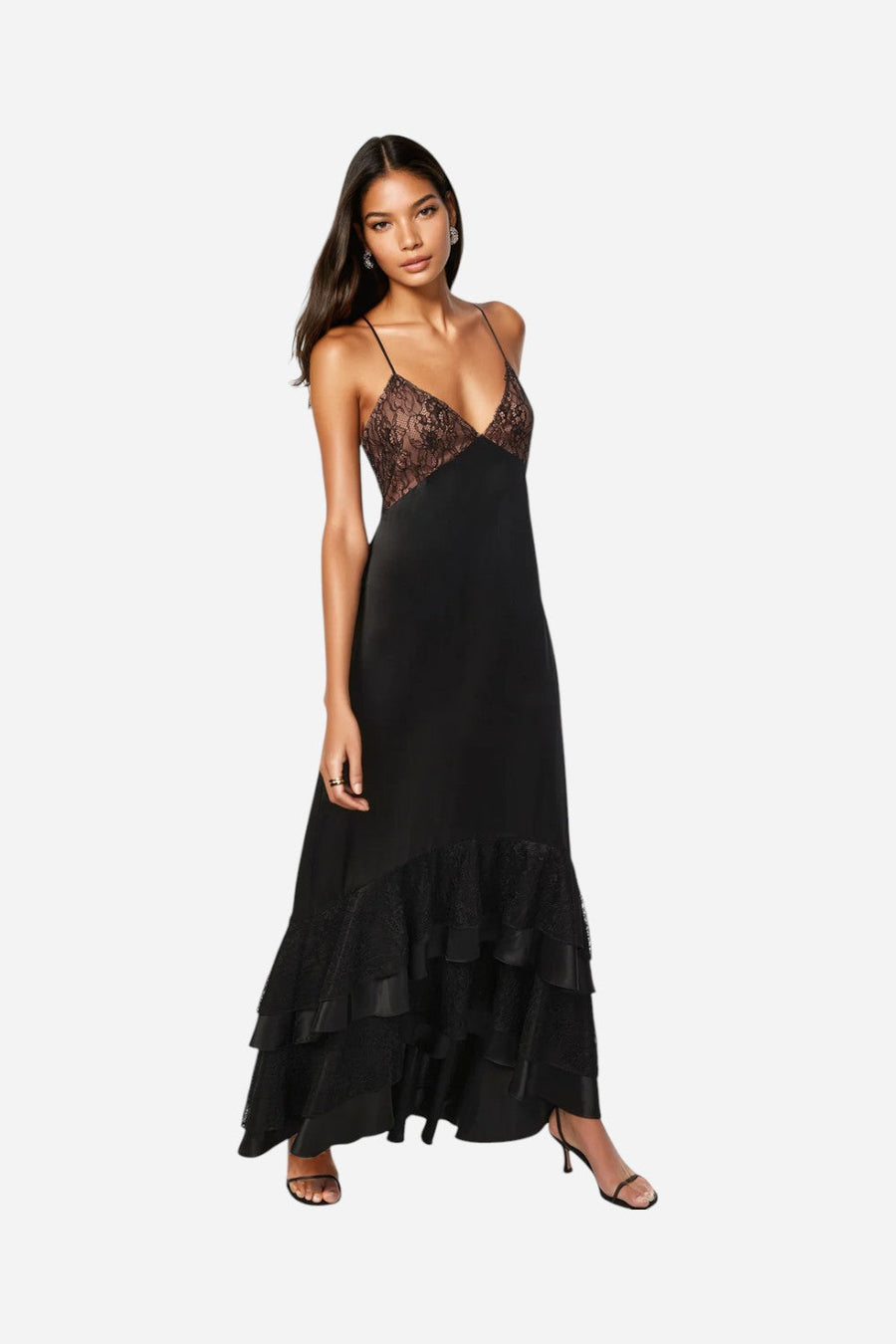 Cami NYC Seville Dress in Black – back view
