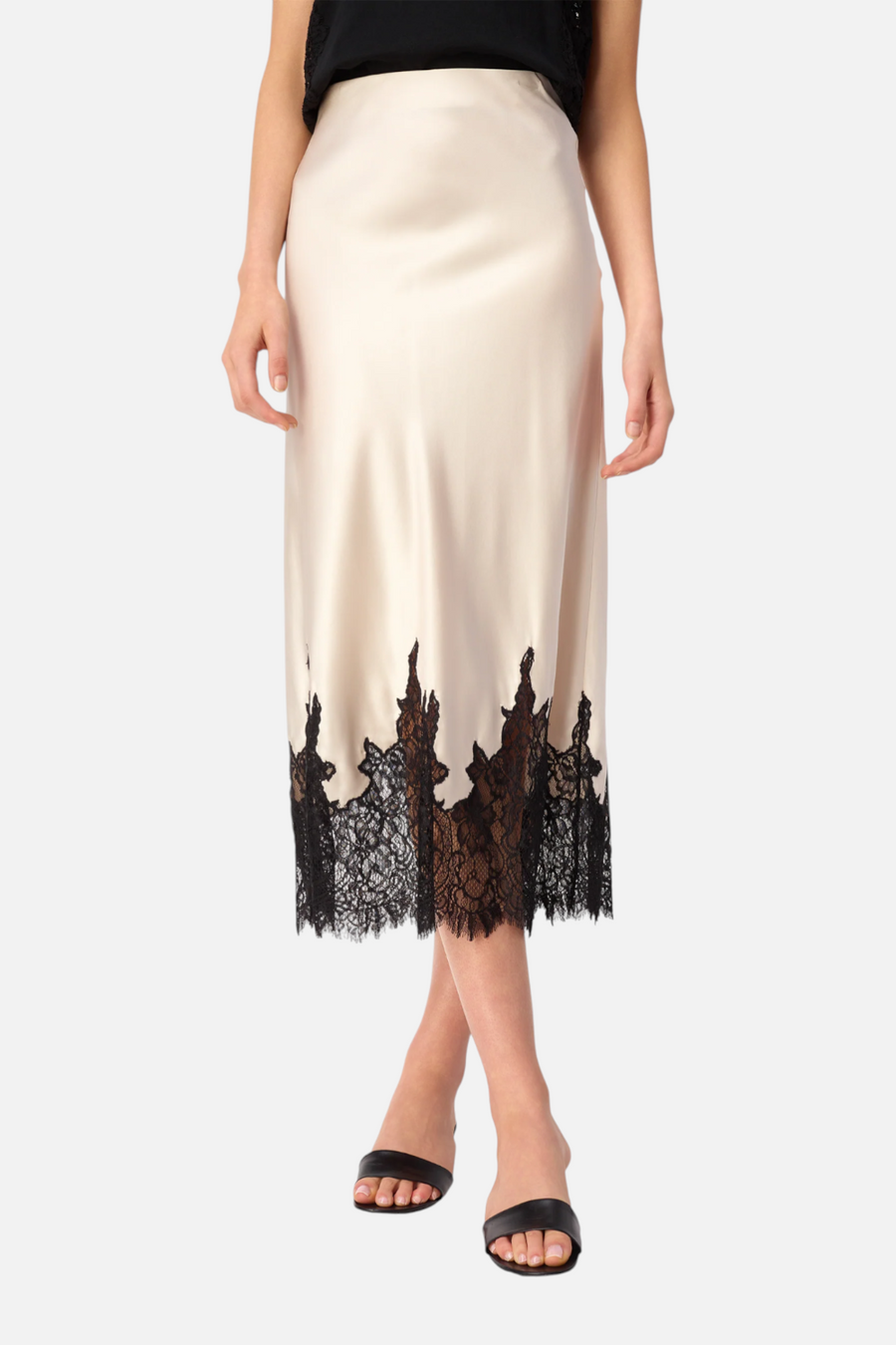 Cami NYC Vivienne Skirt in Oat – back view