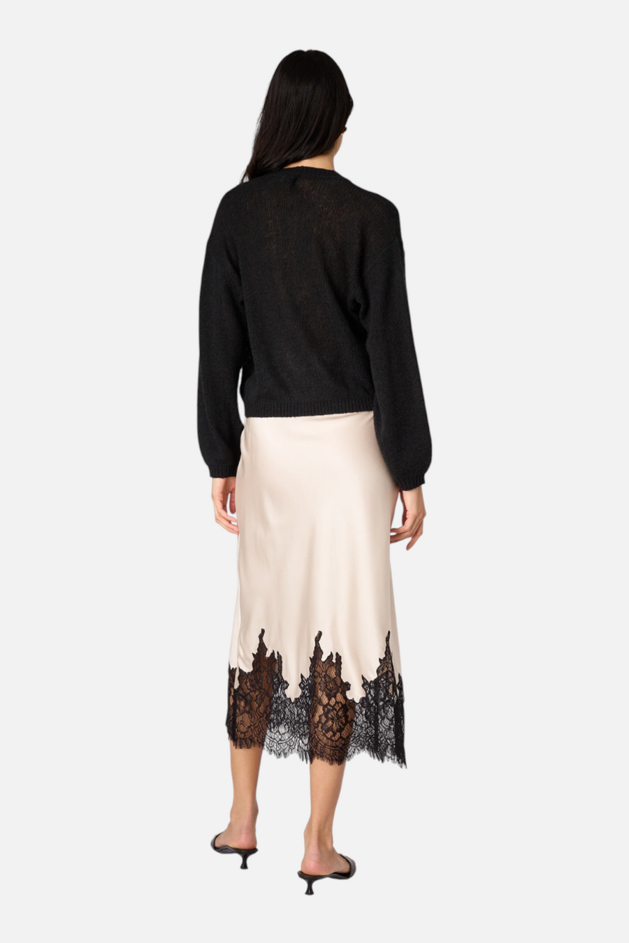 Cami NYC Vivienne Skirt in Oat – side view