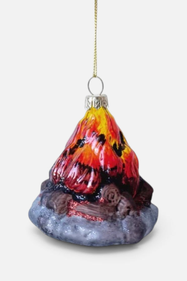 Camping Camp Fire Ornament
