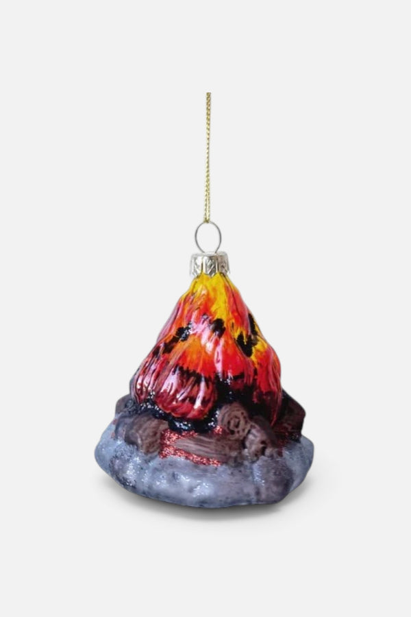 Camping Camp Fire Ornament