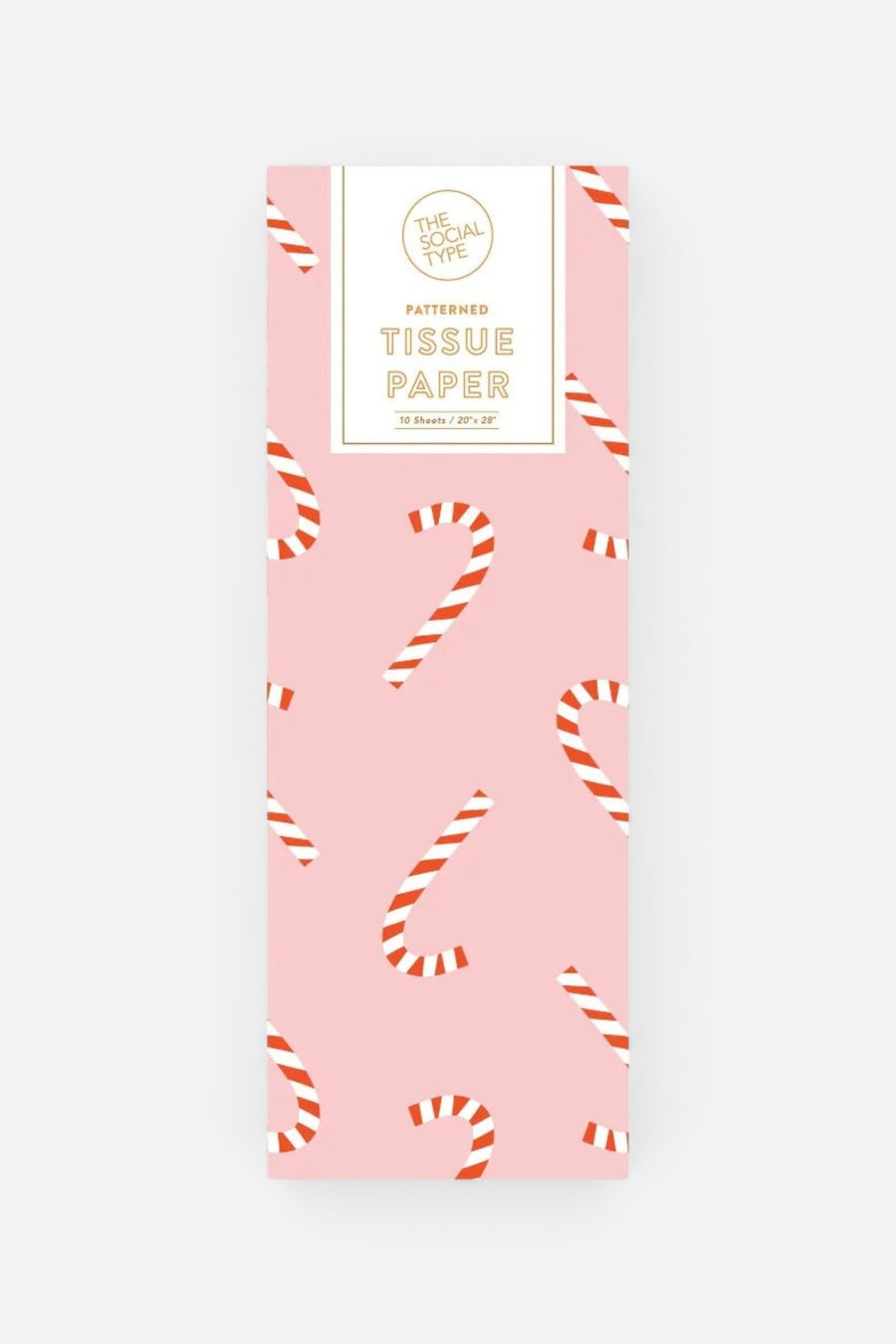 Candy Cane Holiday Tissue Paper – front view