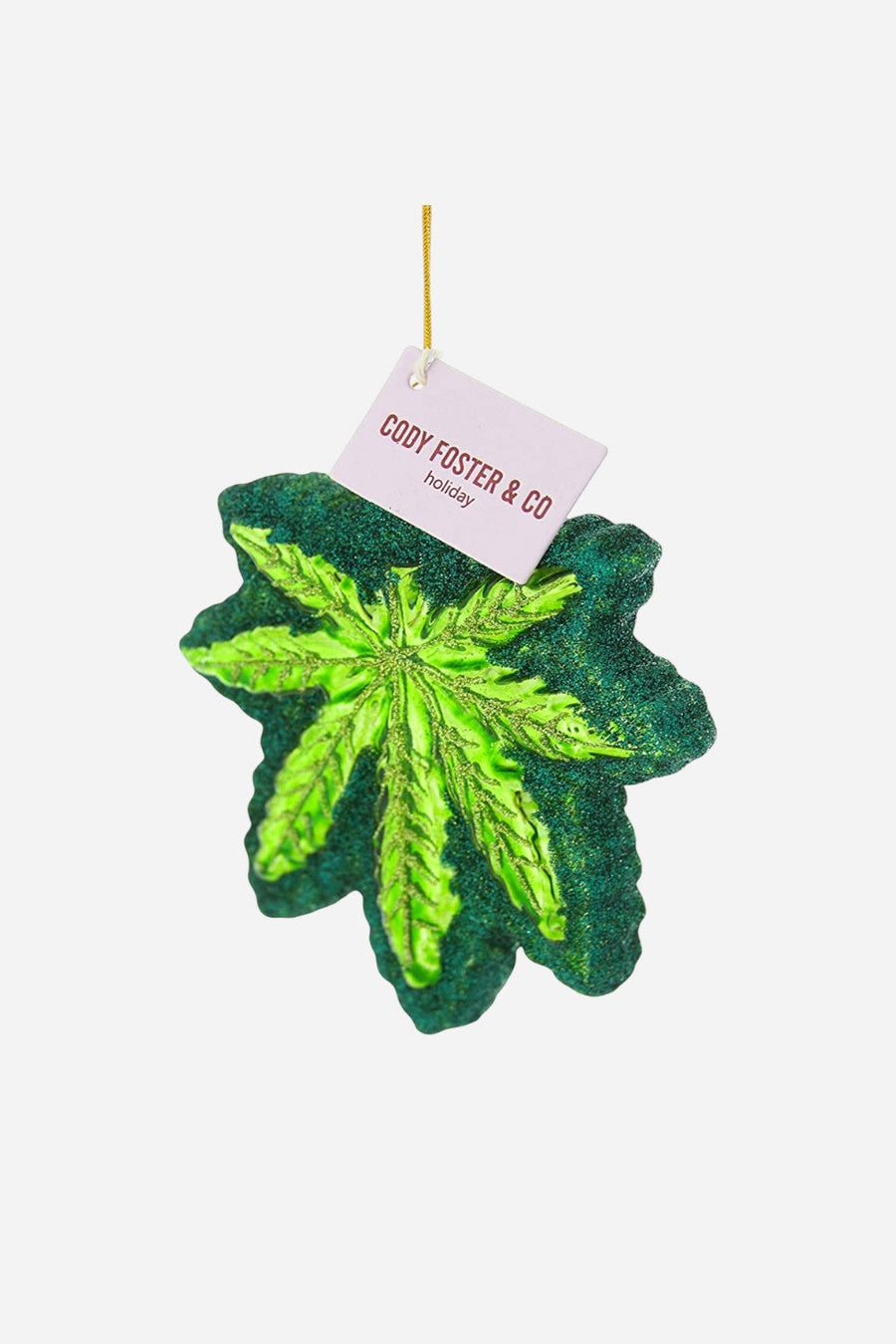 Cannabis Ornament – back view