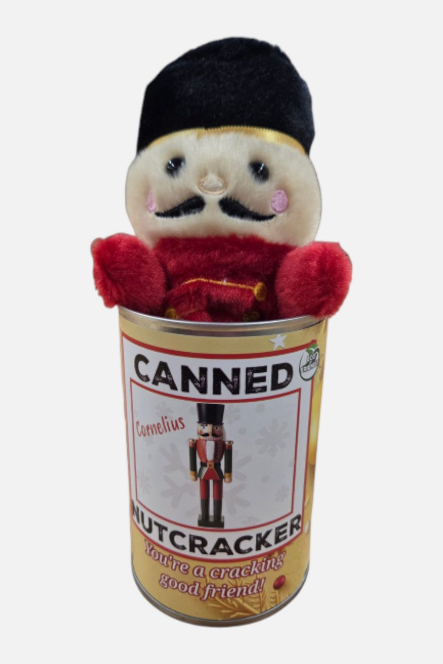 Canned Nutcracker Toy – front view