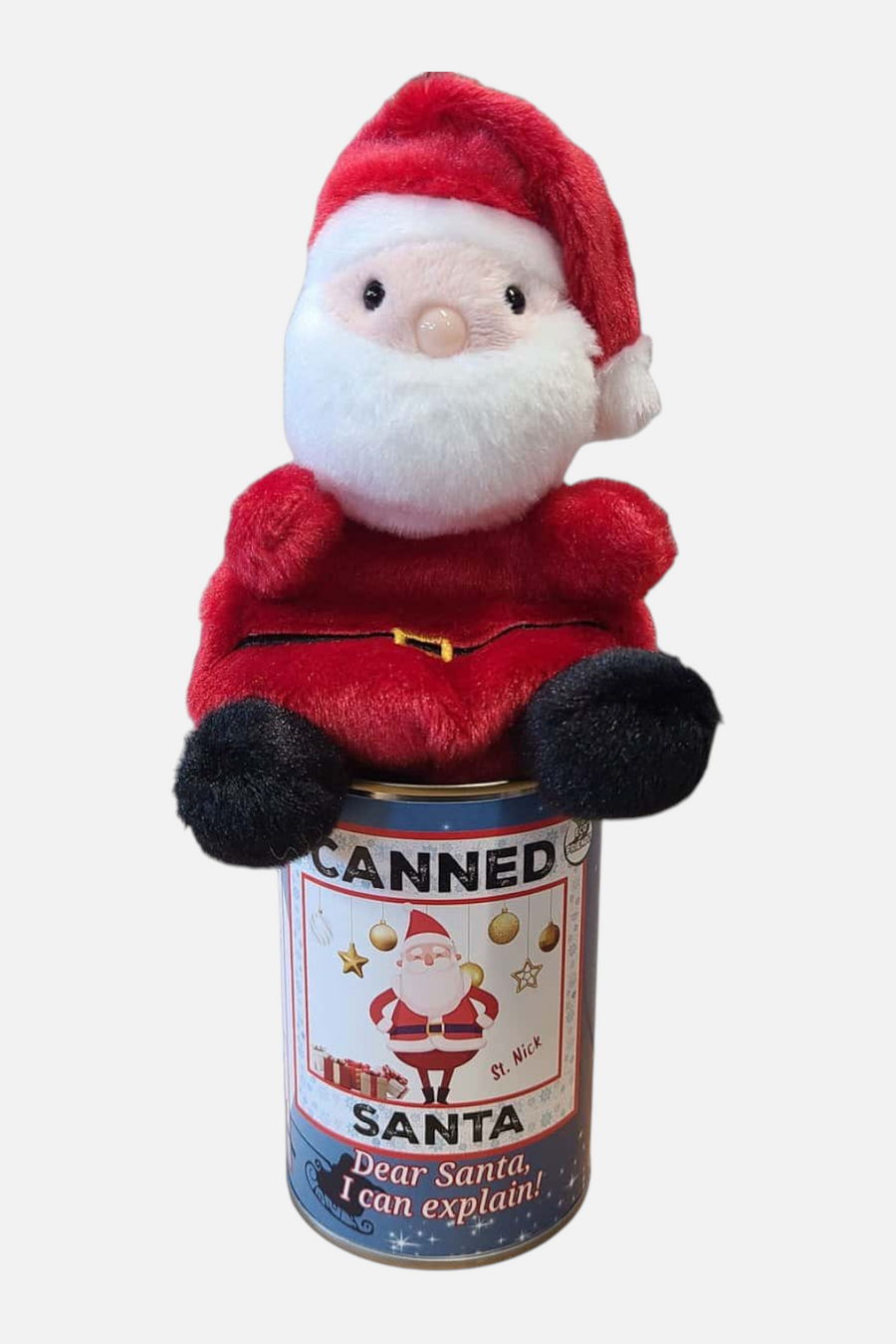 Canned Santa Toy – detail