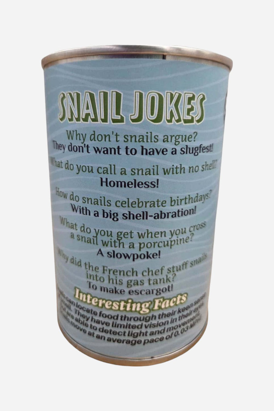Canned Snail – back view
