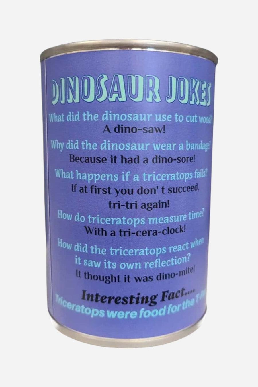 Canned Triceratops – side view