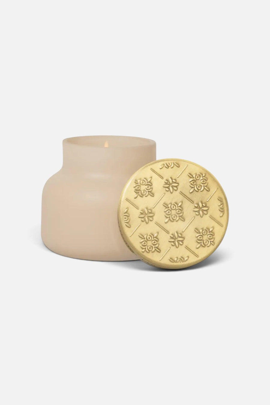 Capri Blue Coconut Santal Terrazza Petite Candle – back view