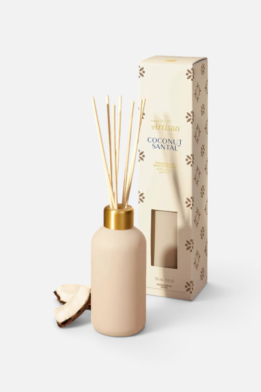 Capri Blue Coconut Santal Terrazza Velluto Reed Diffuser – back view