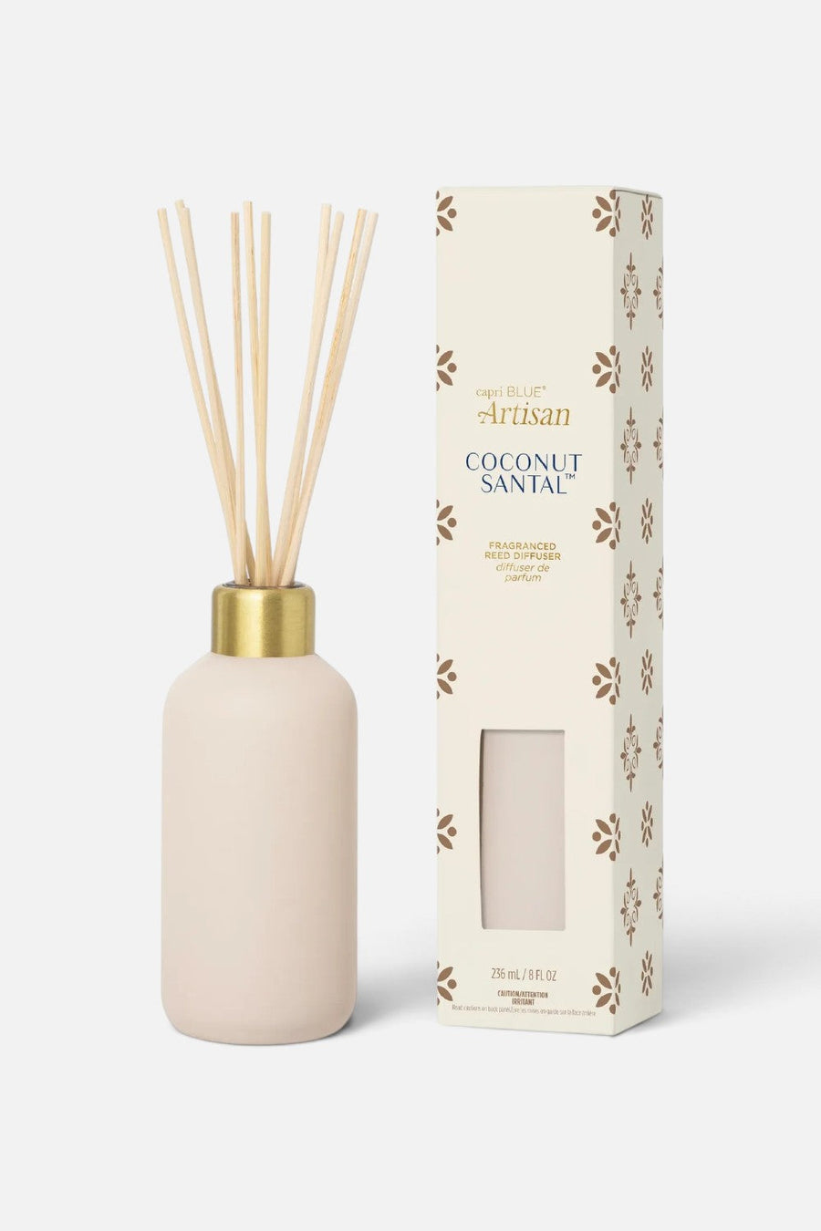 Capri Blue Coconut Santal Terrazza Velluto Reed Diffuser – front view