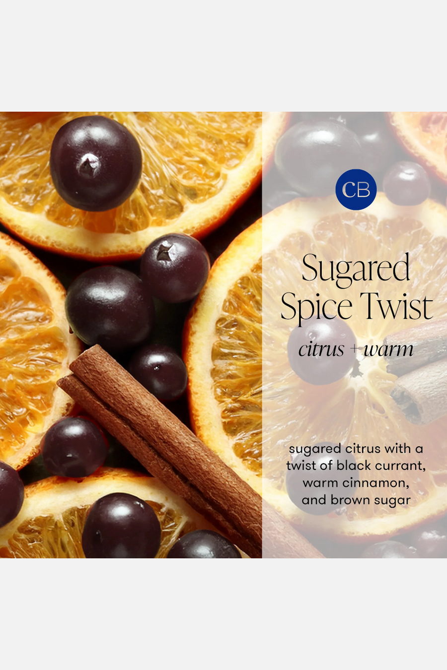 Capri Blue Sugared Spice Twist Royal Gem Petite 8 oz Candle – back view