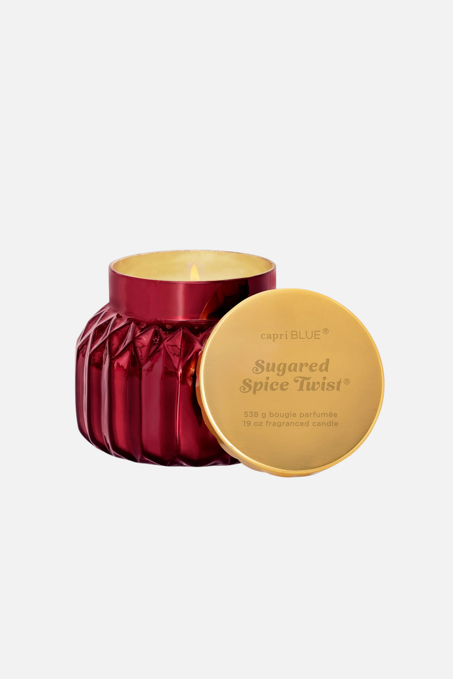 Capri Blue Sugared Spice Twist Royal Gem Signature 19 oz Candle – front view