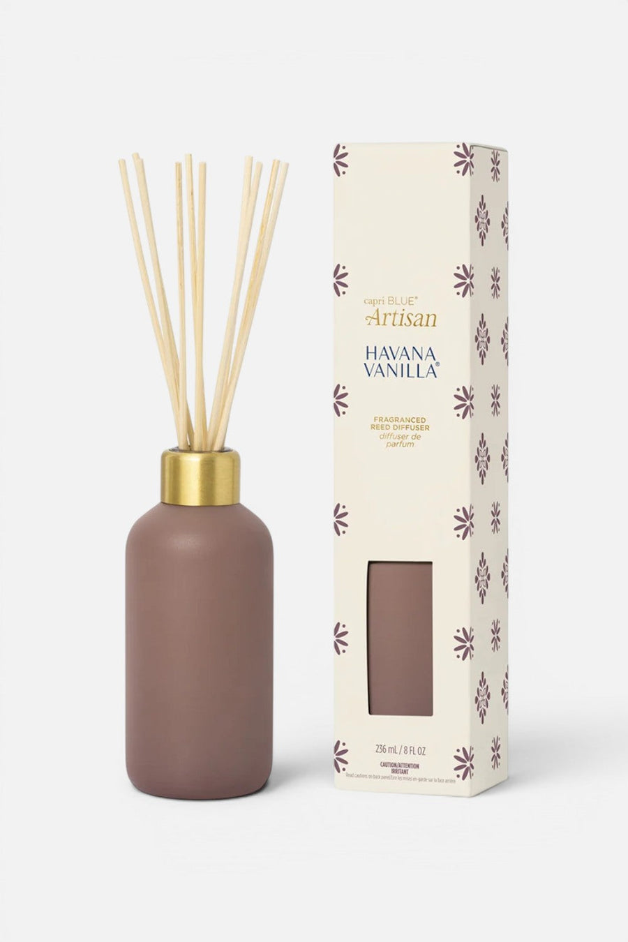 Capri Blue Terrazza Reed Diffuser in Havana Vanilla – front view
