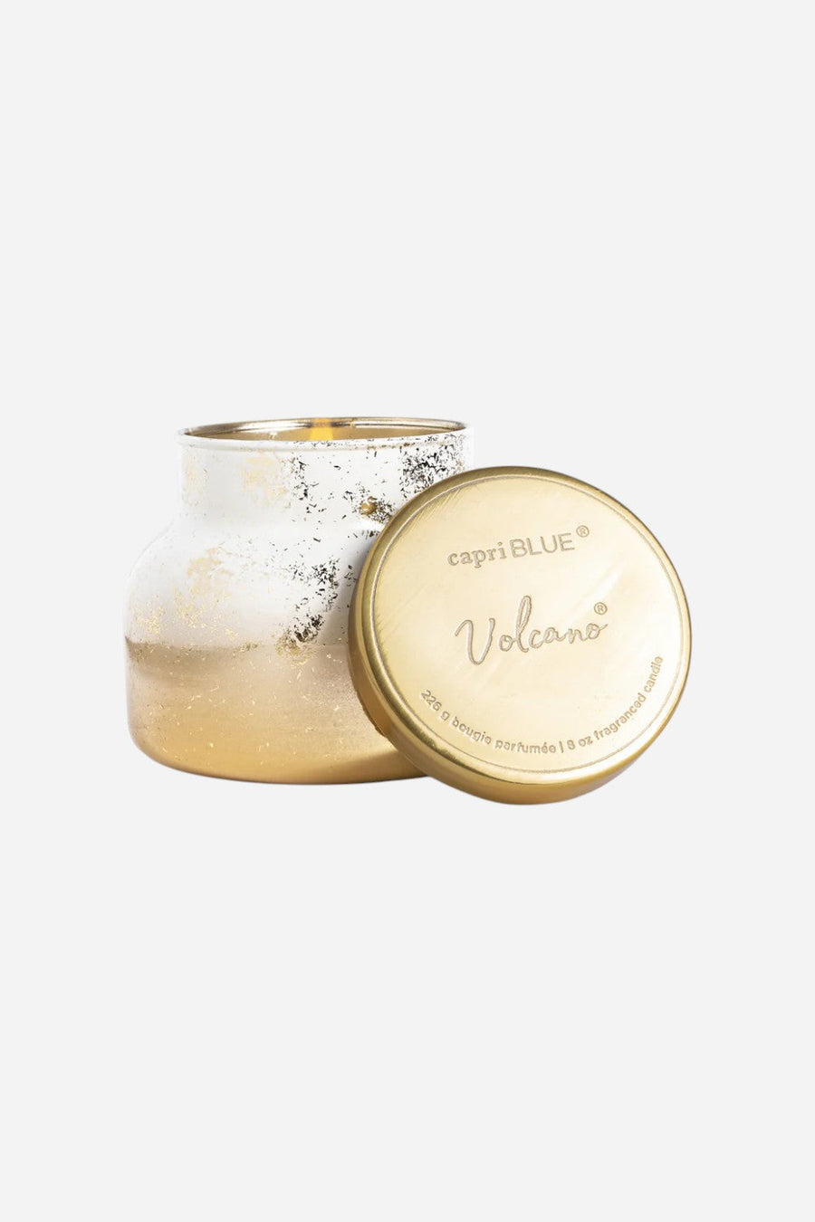 Capri Blue Volcano Glimmer Petite Candle – back view