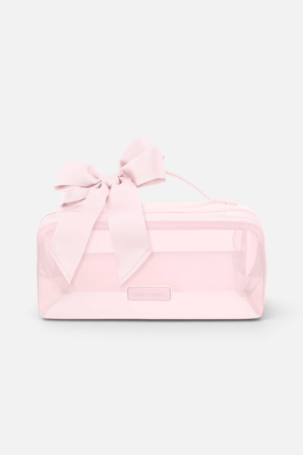 Case-Mate Jelly Cosmetic Bag in Ballet Pink Bow
