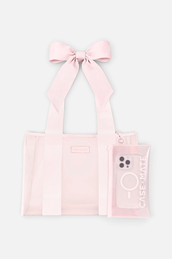Case-Mate Jelly Tote Bag Medium in Ballet Pink Bow