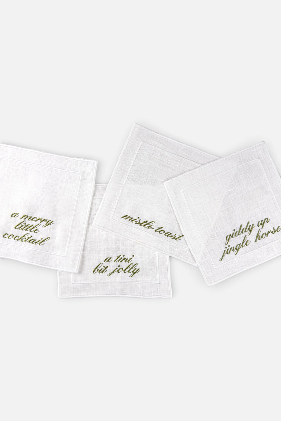 Casey JO Paper Co Christmas Sayings Cocktail Napkins Set of 4 – back view