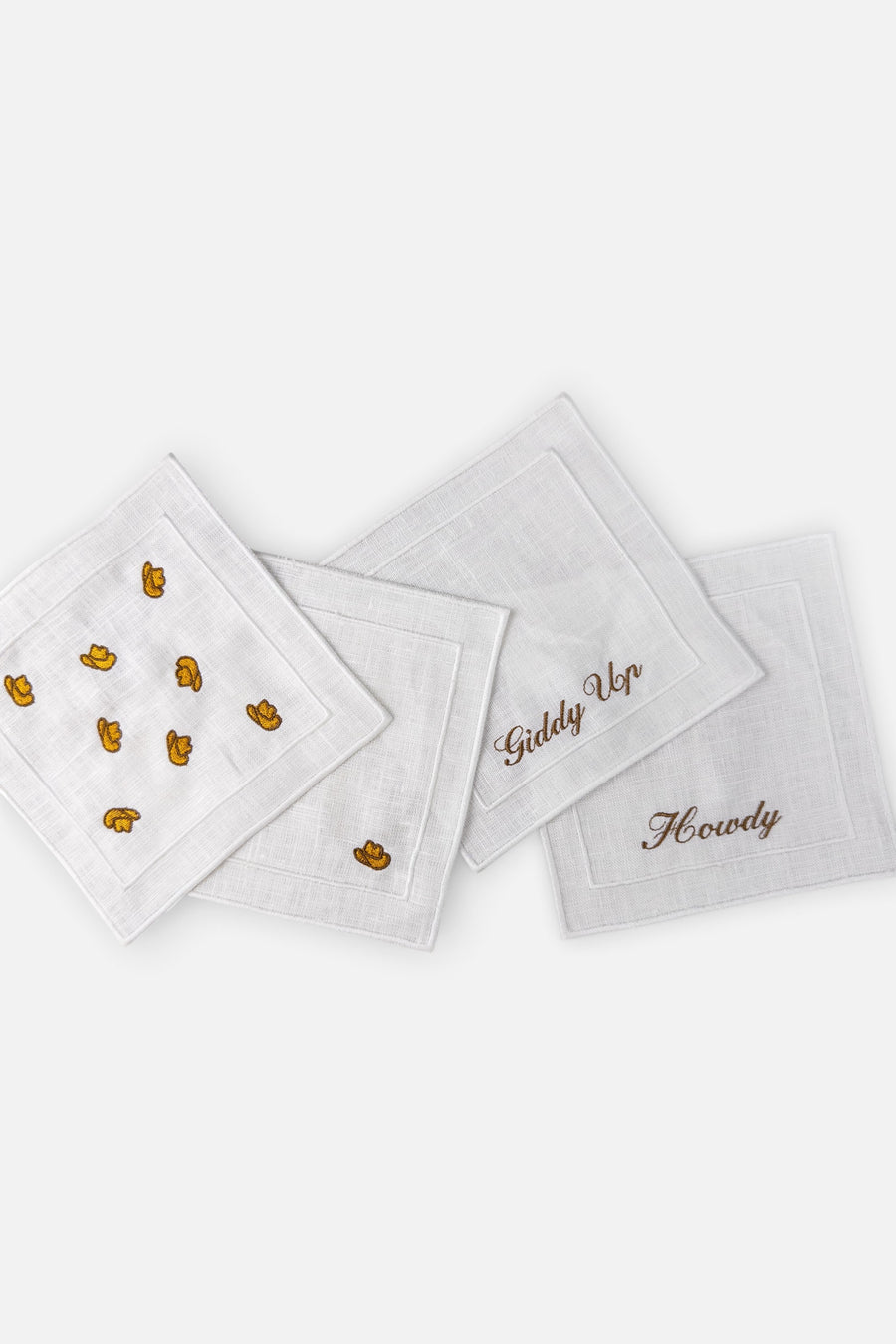 Casey JO Paper Co Cowboy Cocktail Napkins Set of 4 – back view