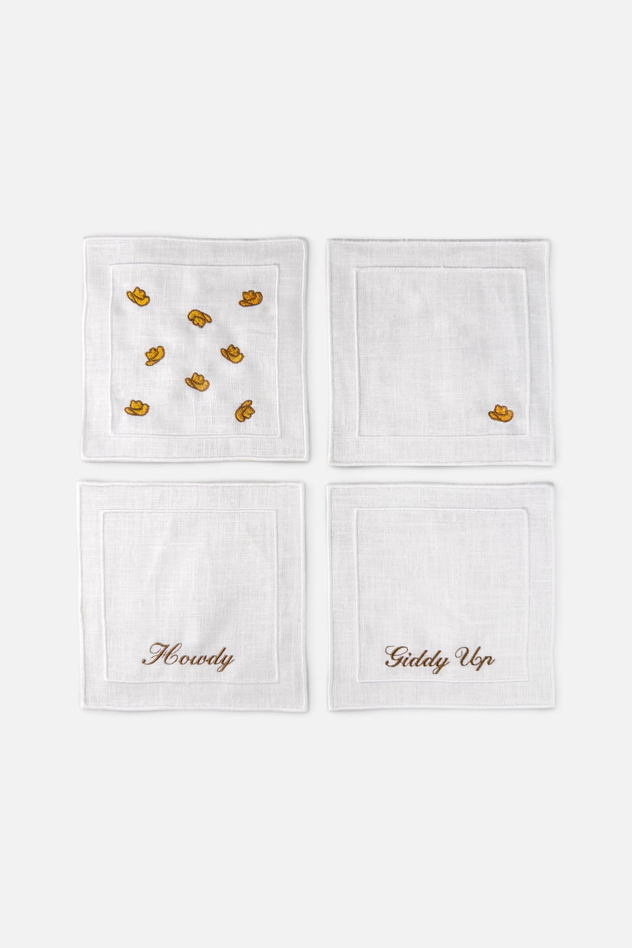Casey JO Paper Co Cowboy Cocktail Napkins Set of 4 – front view