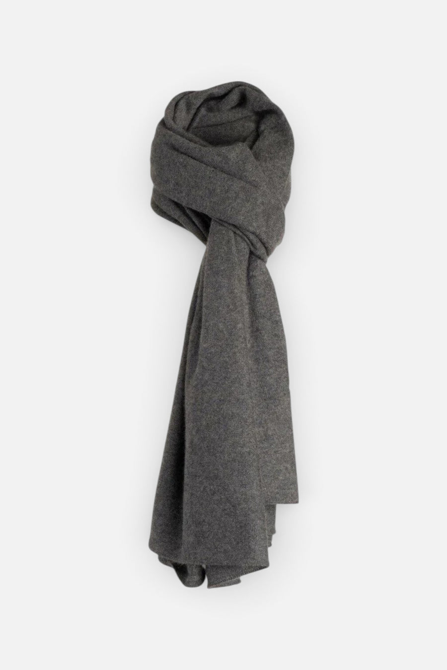 Cashmere Knit Throw/Scarf - Granite – front view