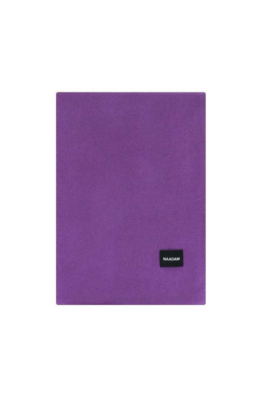 Cashmere Knit Throw/Scarf - Purple – back view