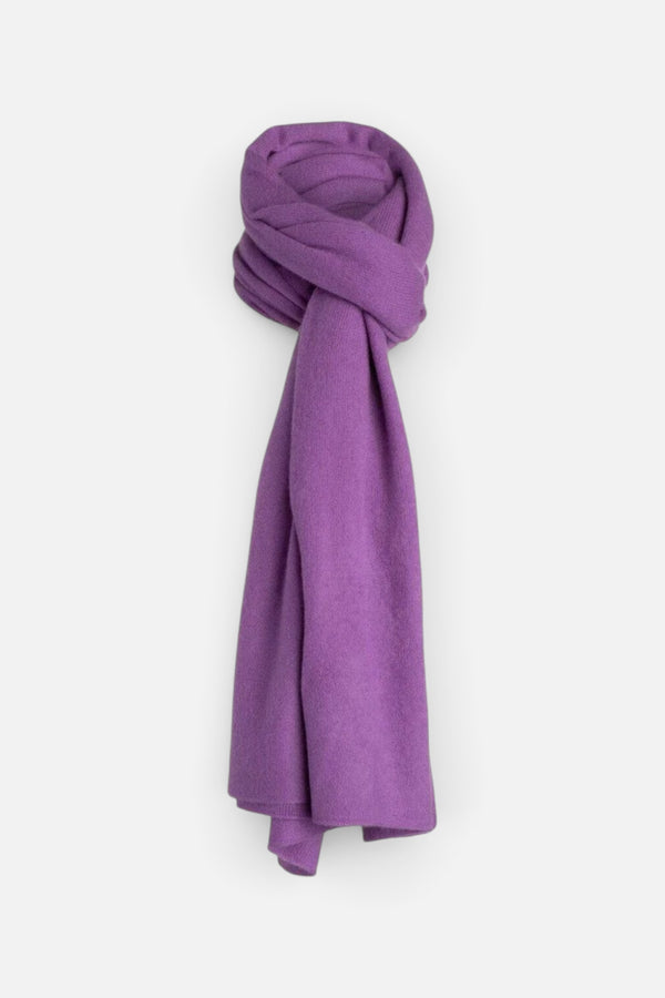Cashmere Knit Throw/Scarf - Purple