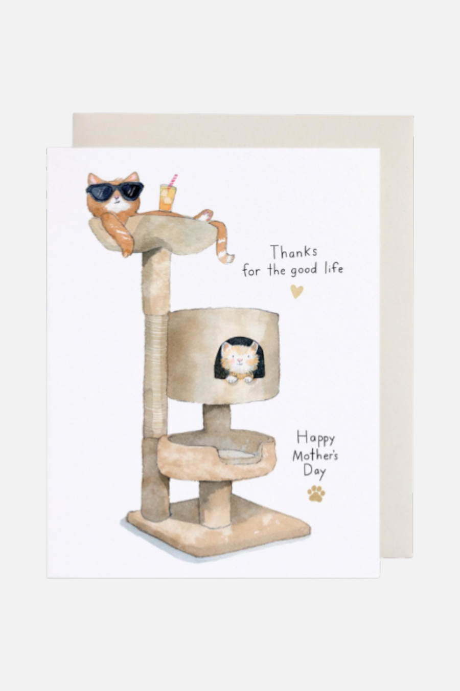 Cat Condo Mother's Day Card – front view