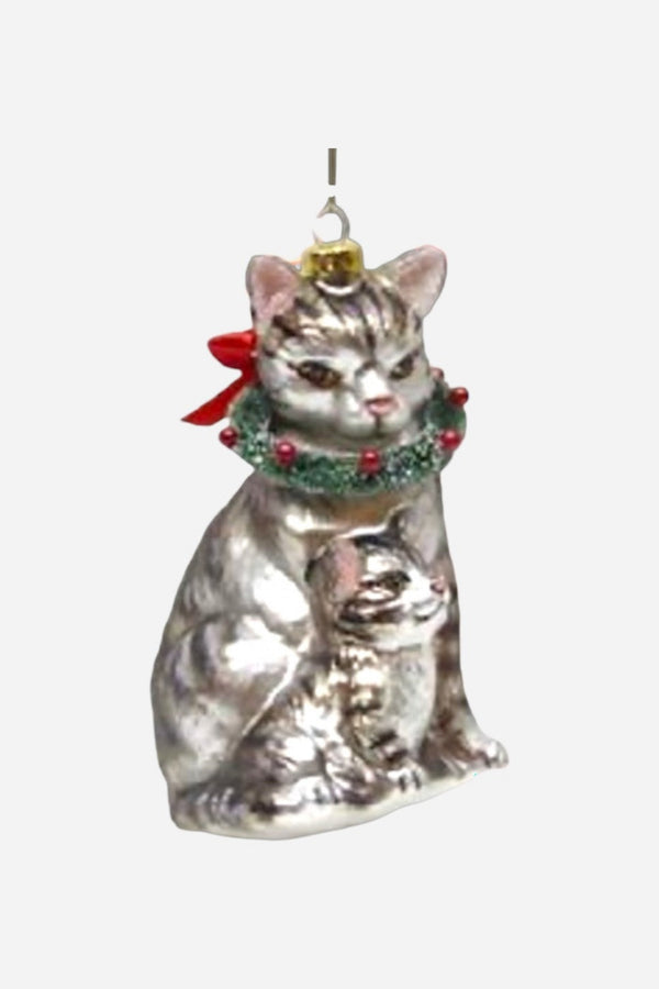 Cat with Kittens Ornament
