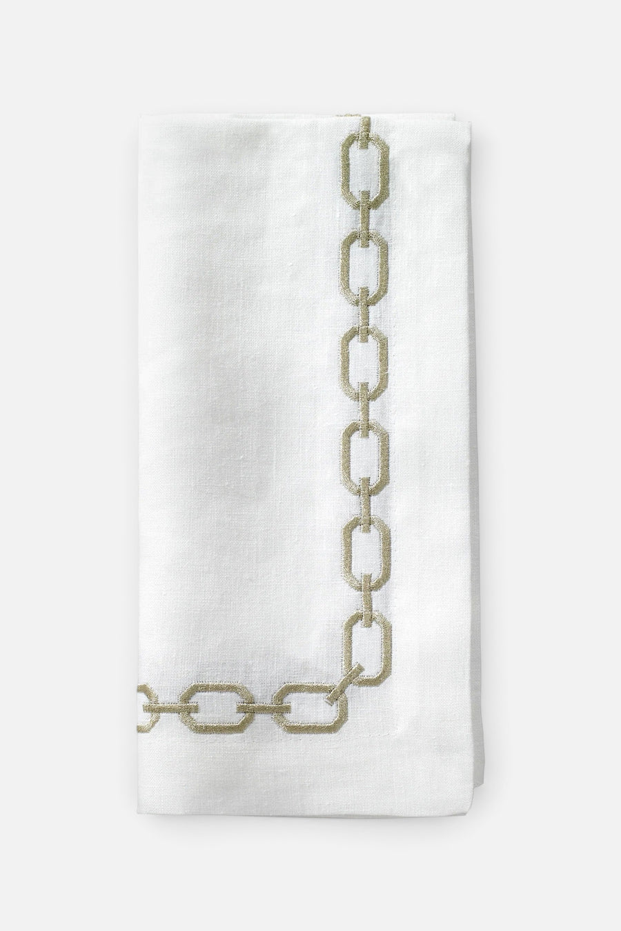 Chains Gold 21'' Cloth Napkins, Set of 4 – front view