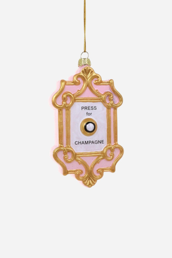 Champagne Button Ornament