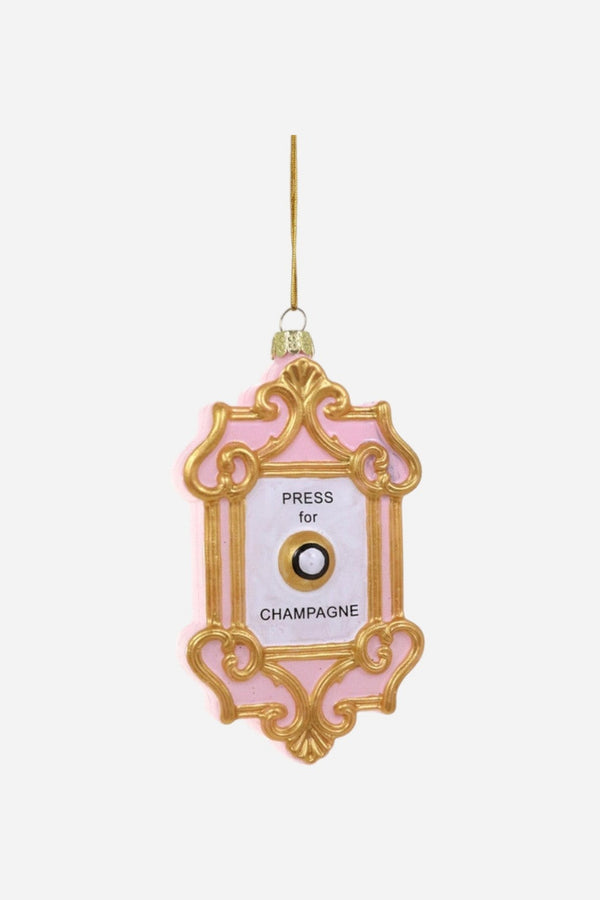 Champagne Button Ornament