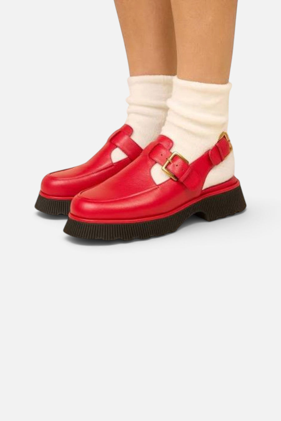 Charlotte Stone Aubrey Slingback Loafer in Begonia – side view