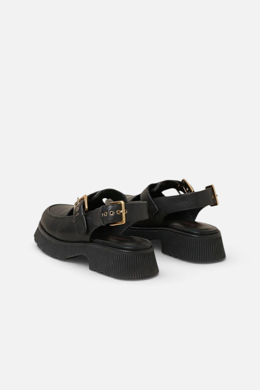 Charlotte Stone Aubrey Slingback Loafer in Black – back view