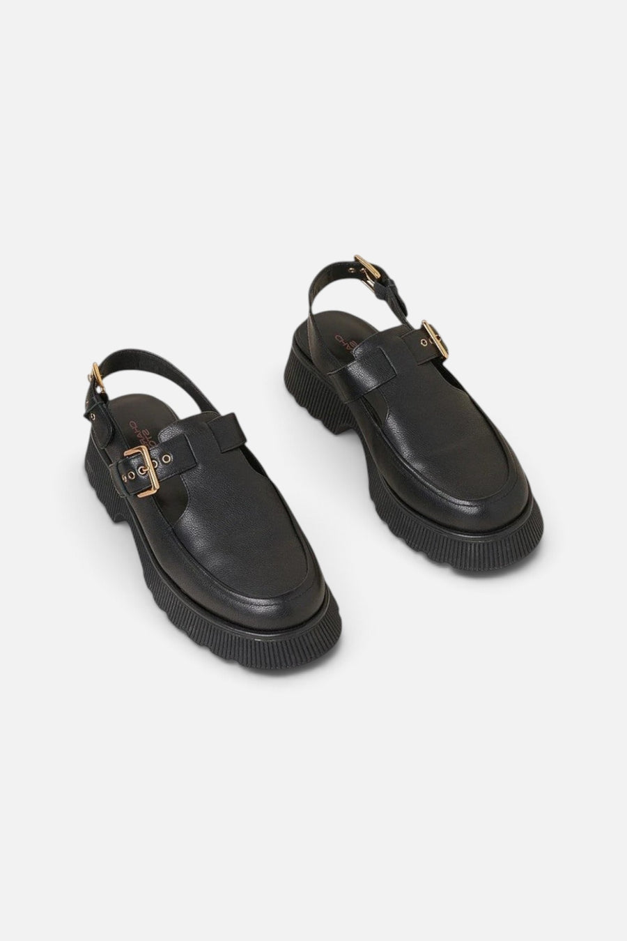 Charlotte Stone Aubrey Slingback Loafer in Black – pair