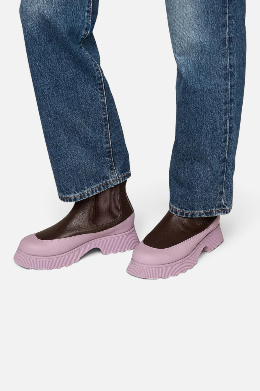 Charlotte Stone Gwen Chelsea Boot in Umber Lilac – alternate